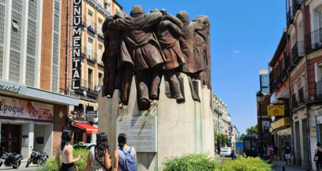 Monumento a los Abogados de Atocha -patsas Antón Marín aukiolla Madridissa.