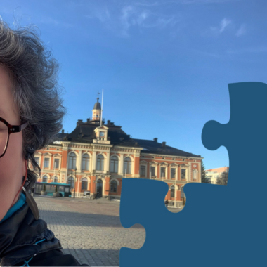 Kirsti Turunen Kuopion torilla.